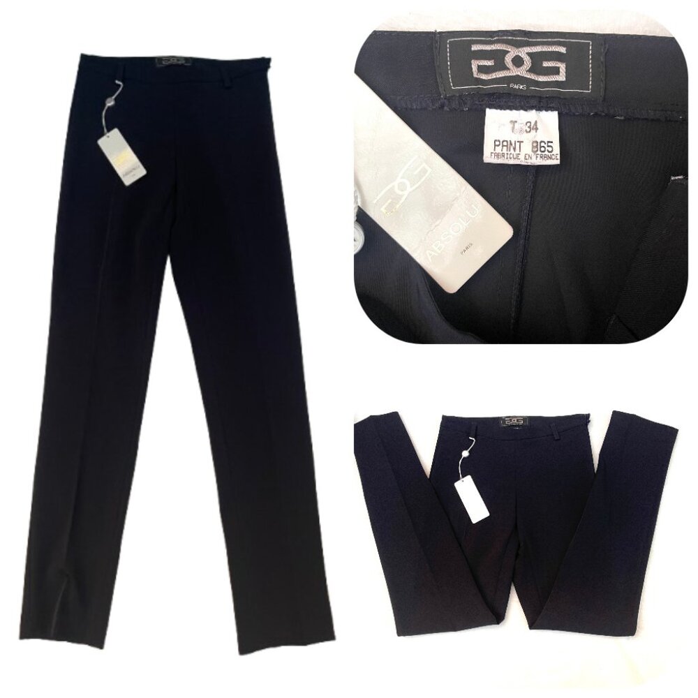 NWT ABSOLU made in France Black Pant/trousers